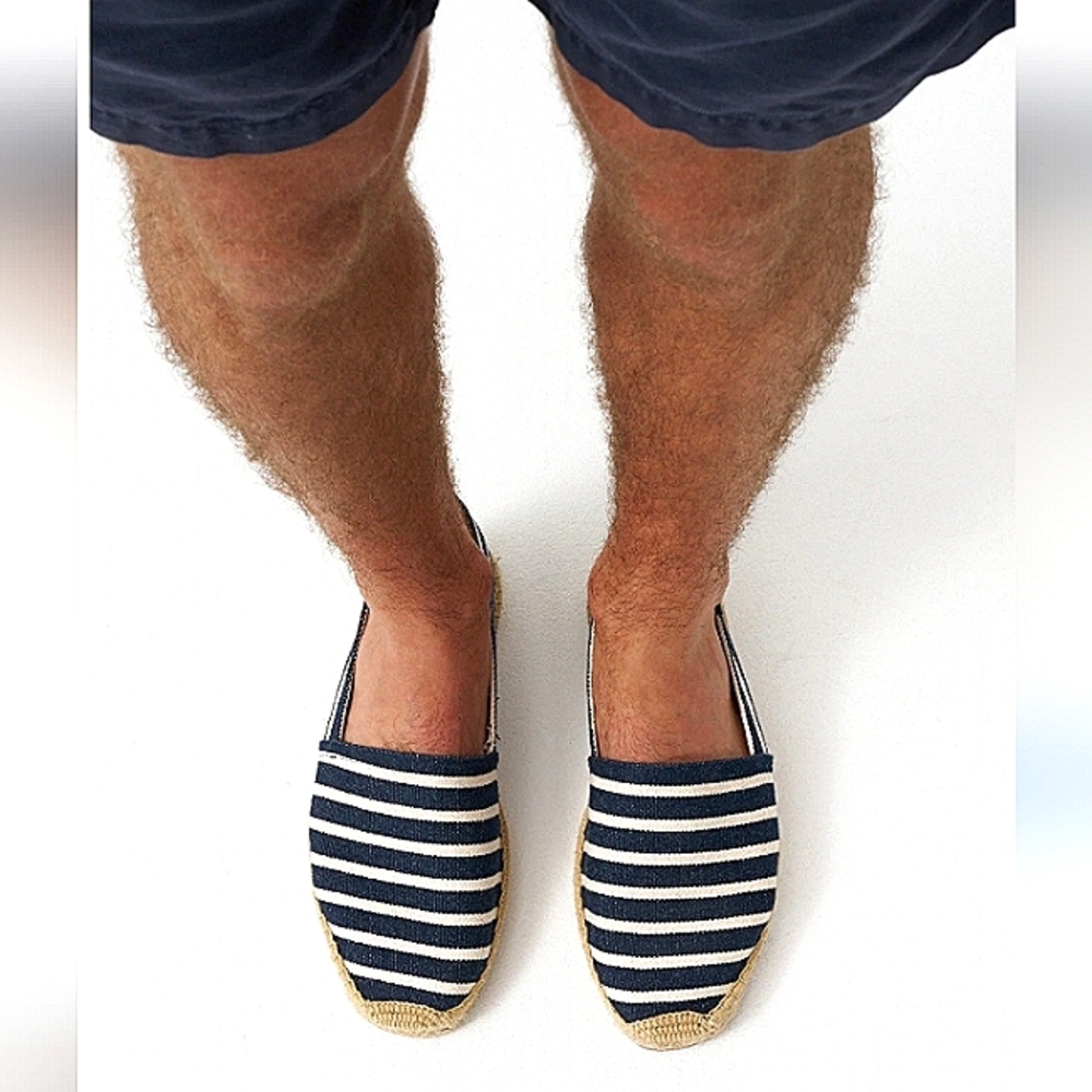 New w/o Box Soludos Men's Dk  Navy/Ivory Original Espadrilles EU 46 (US 12-12.5)